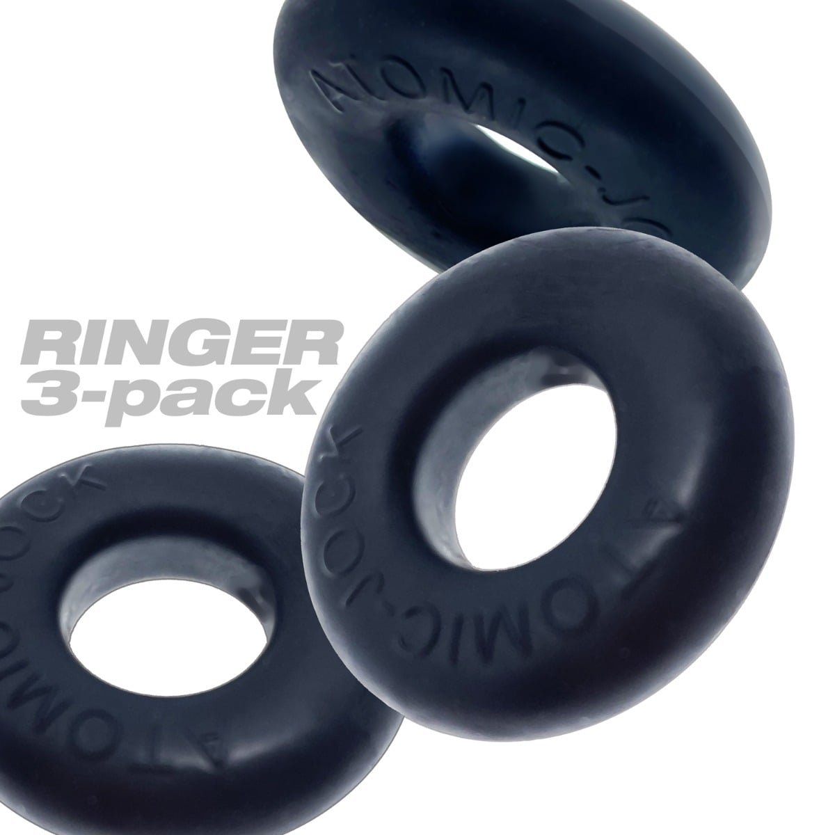 Oxballs Ringer Cockring 3-Pack - Plus + Silicone Special Edition Night - Image 3