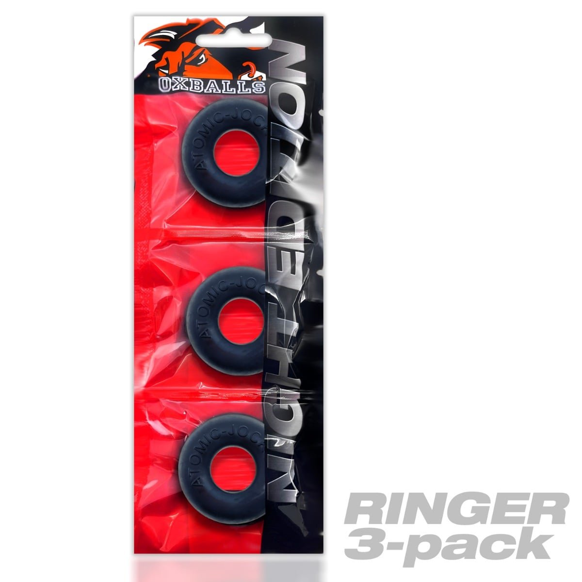 Oxballs Ringer Cockring 3-Pack - Plus + Silicone Special Edition Night - Image 2