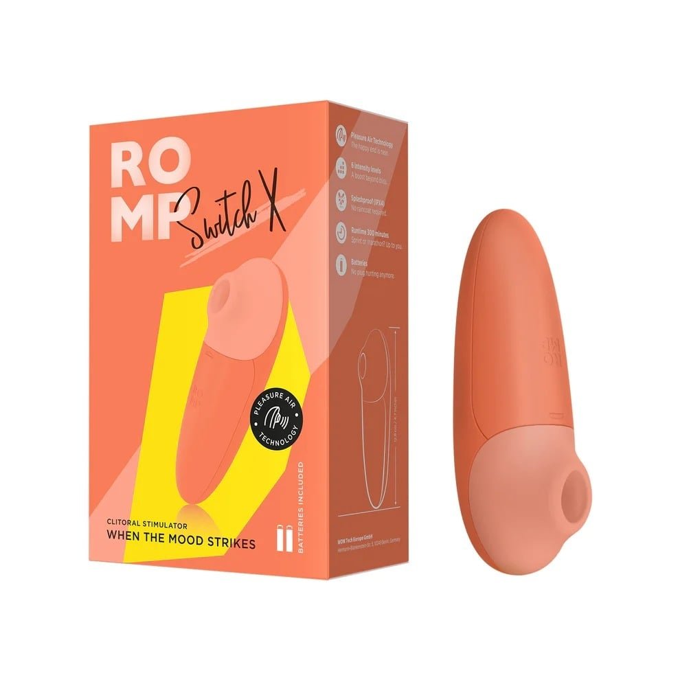ROMP Switch X Compact Clitoral Stimulator Orange - Image 2
