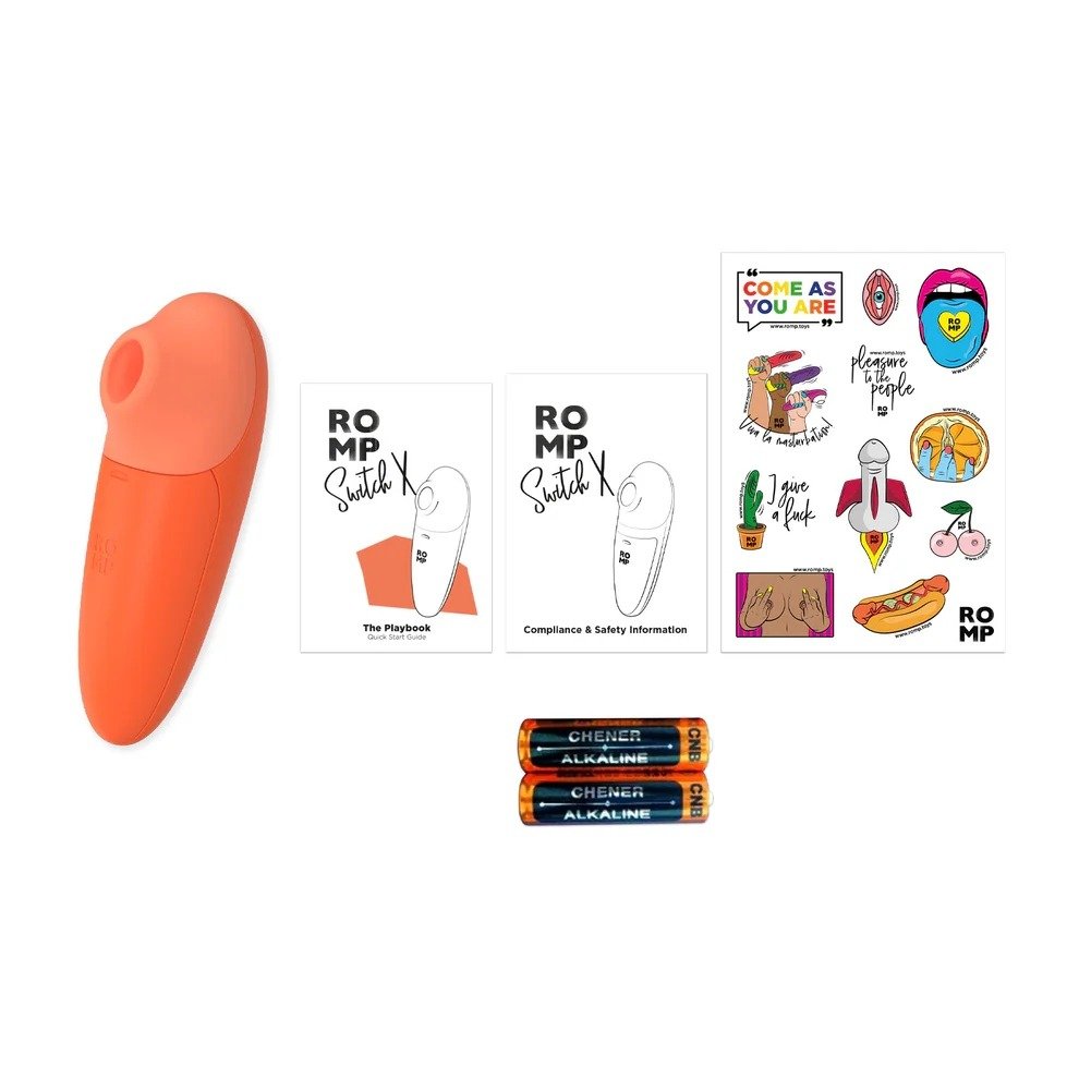 ROMP Switch X Compact Clitoral Stimulator Orange - Image 5