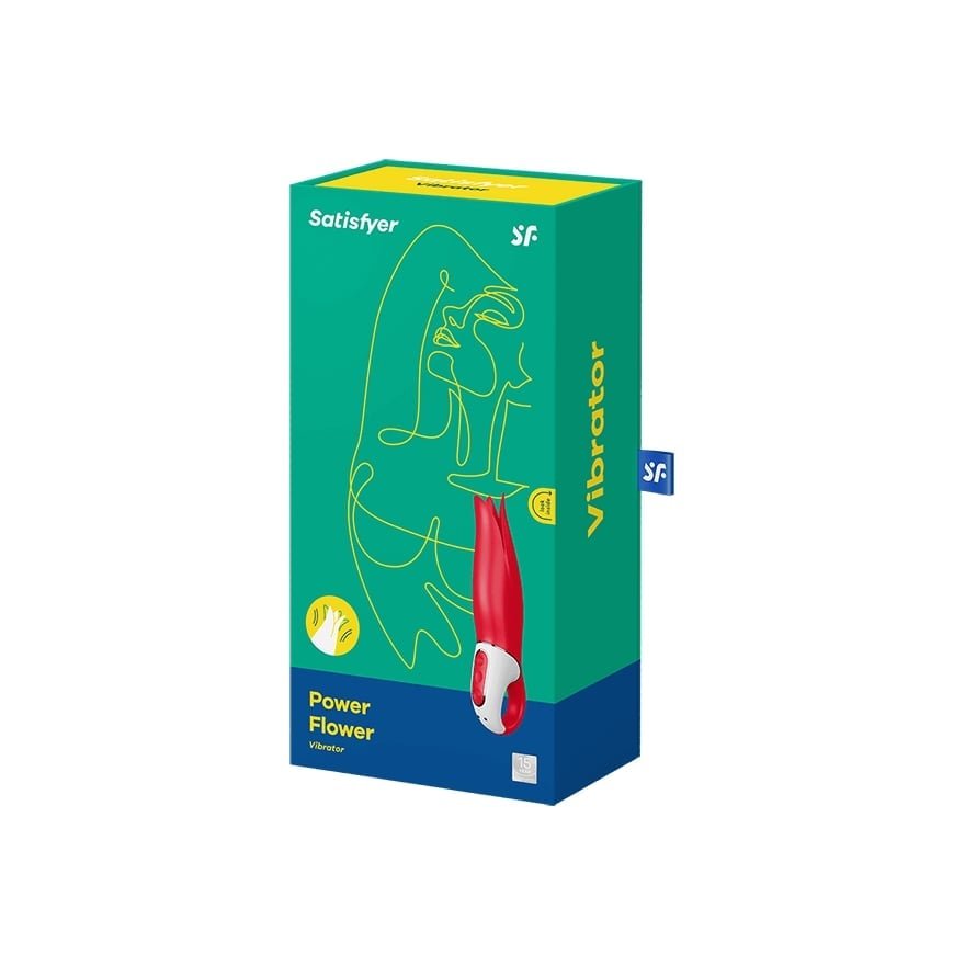 Satisfyer Vibes Power Flower Vibrator Red - Image 2