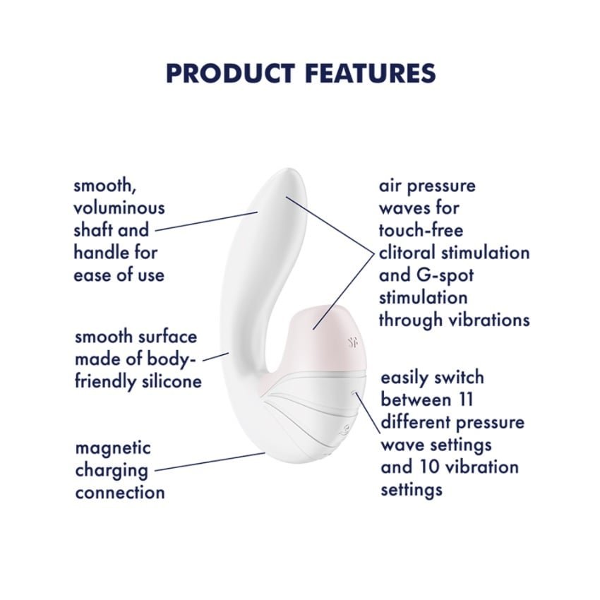 Satisfyer Supernova Air Pulse Vibrator White - Image 3