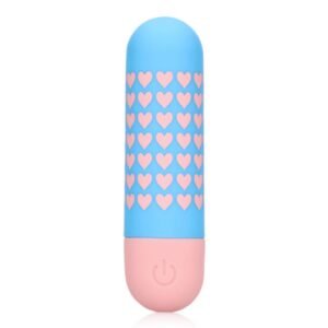 S-Line Heart To Get Bullet Vibrator Blue Pink
