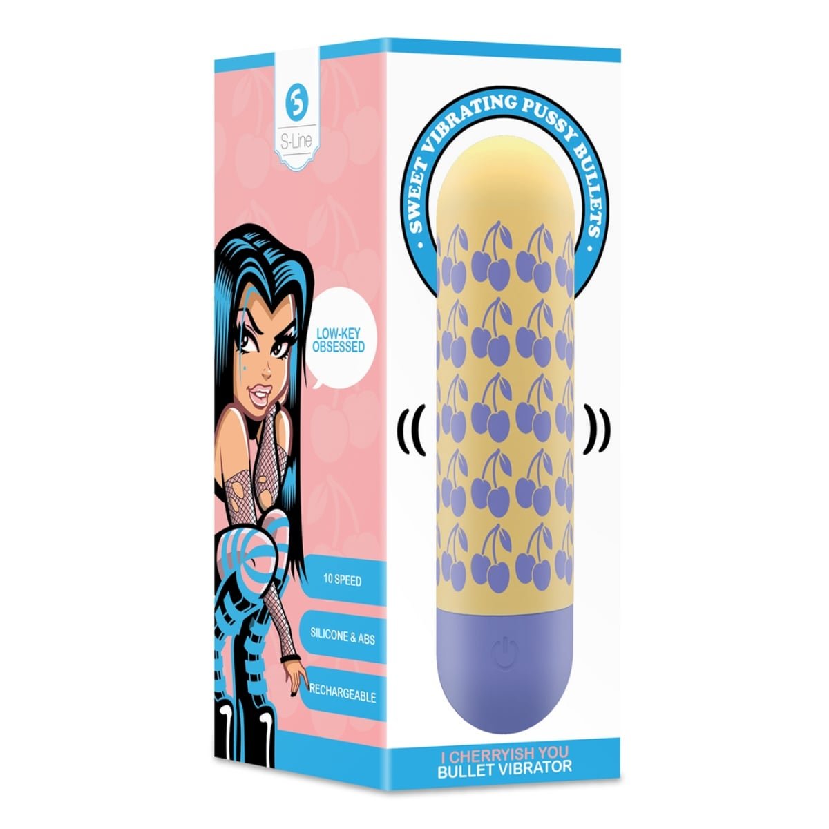 S-Line I Cherryish You Bullet Vibrator Yellow Purple - Image 2
