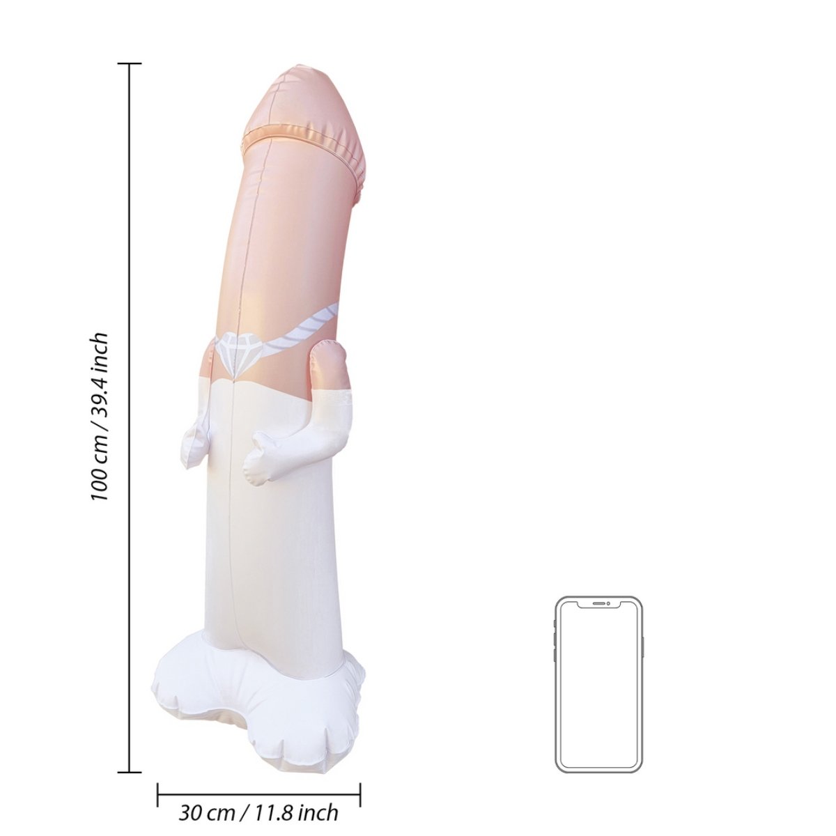Inflatable Bride Bop Bag - Image 3