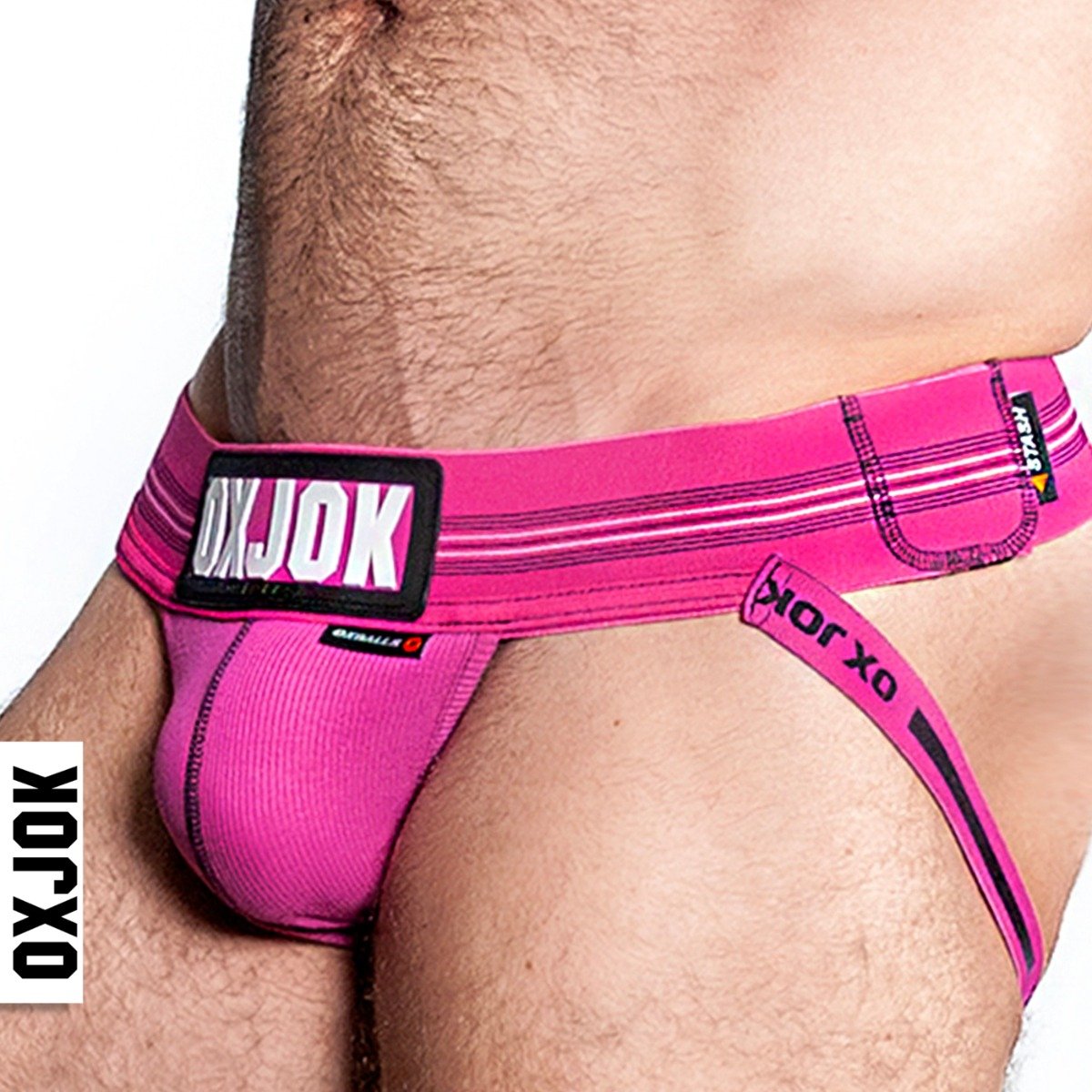 Oxballs Slingjock Upthrust Slider-Strap Jock PINK SKY XX-LARGE - Image 3