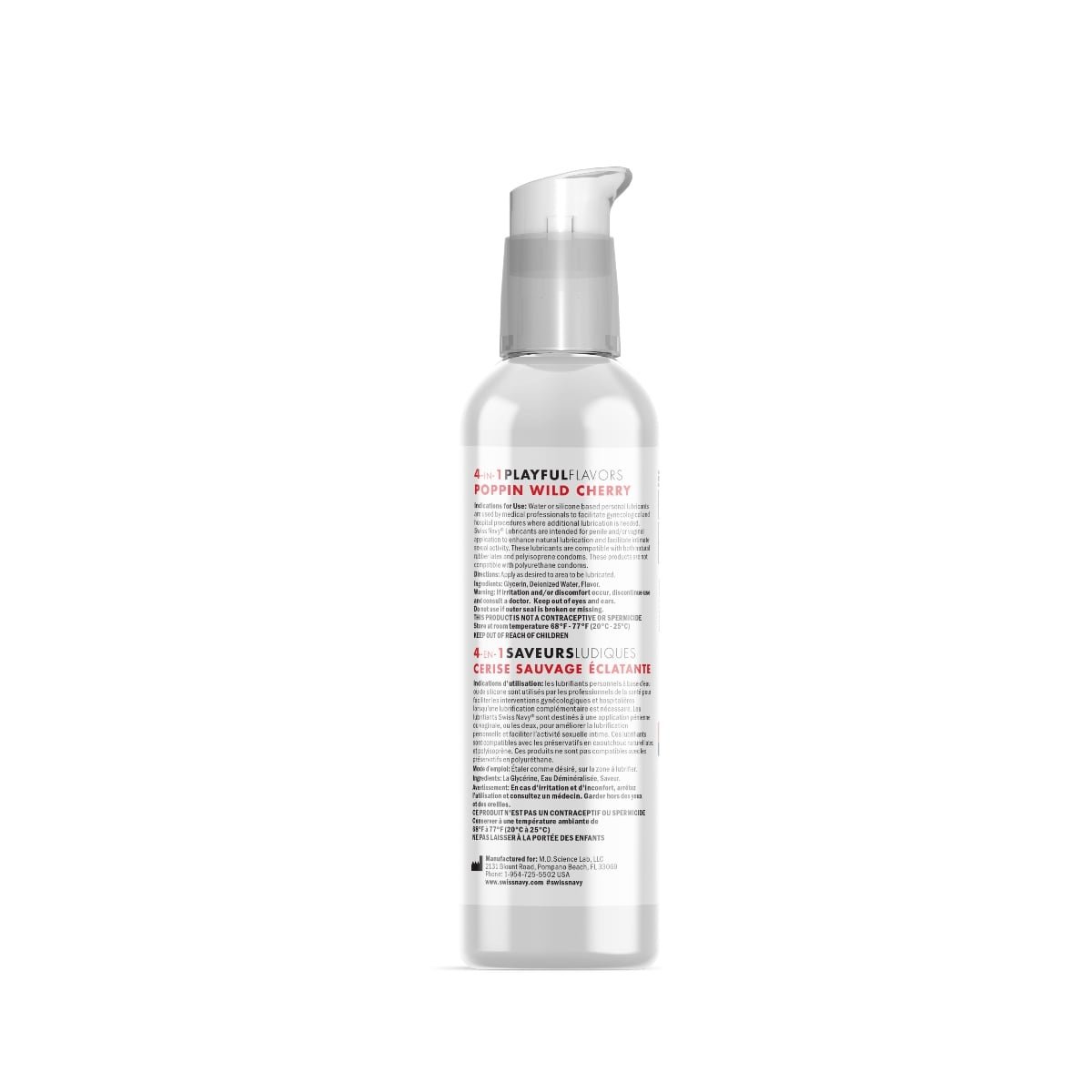 Swiss Navy 4 In 1 Poppin Wild Cherry Flavoured Water Based Lube 4oz - Image 2