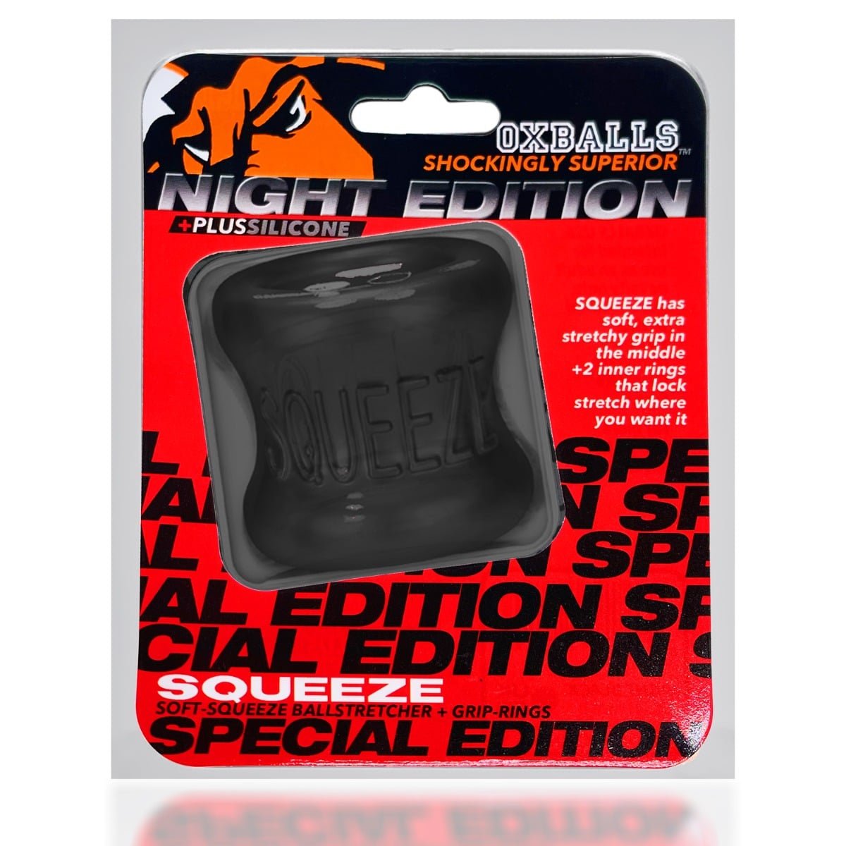 Oxballs Squeeze Ballstretcher - Plus + Silicone Special Edition Night - Image 2