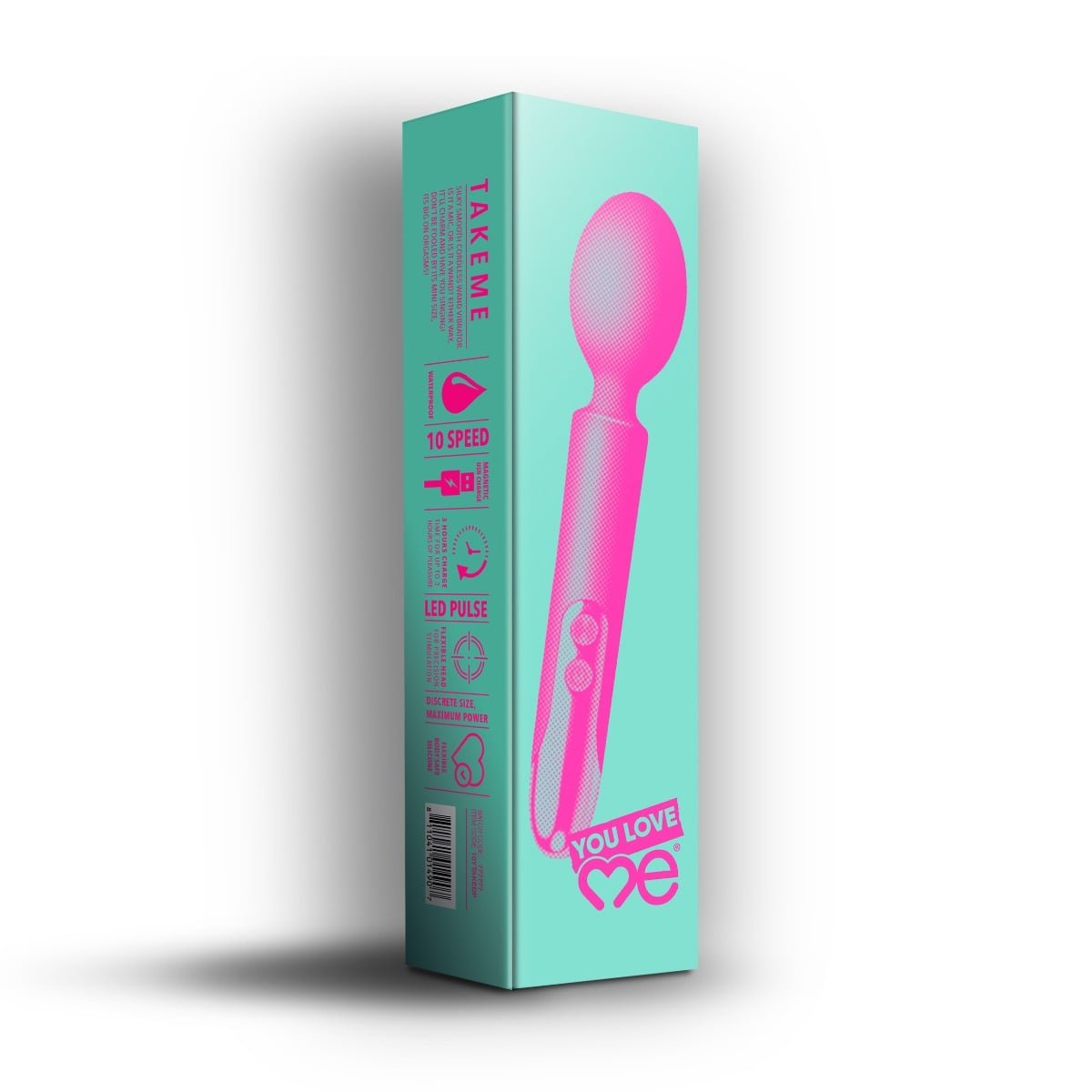 You Love Me Take Me Wand Vibrator Pink - Image 2