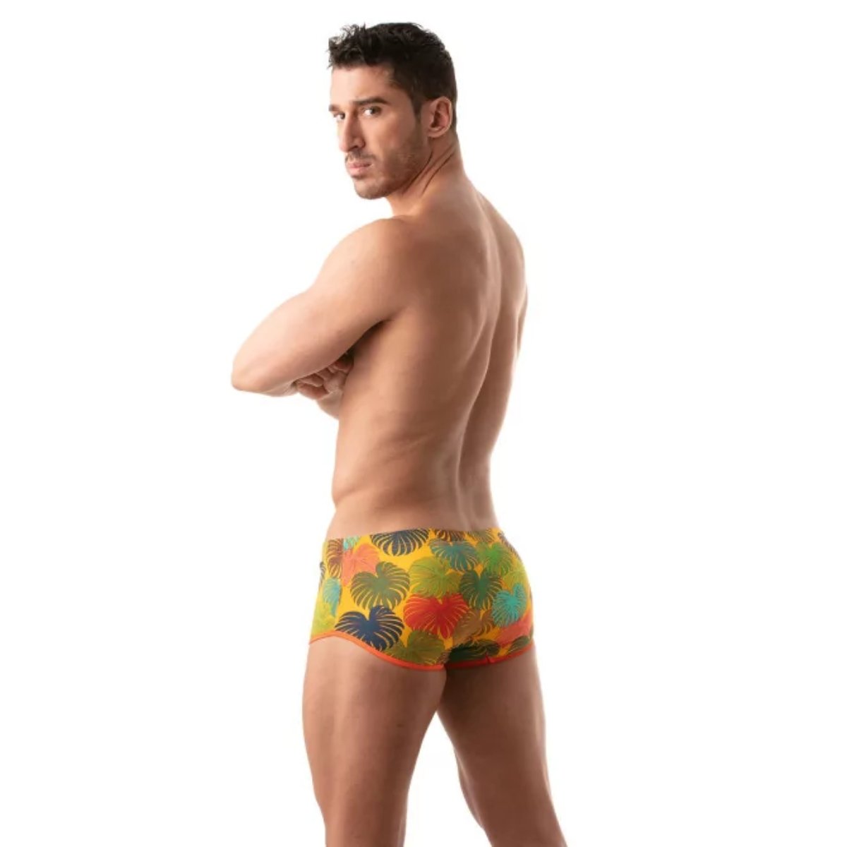Floral Brazilian Swimsuit Yellow - Size : S - Image 5
