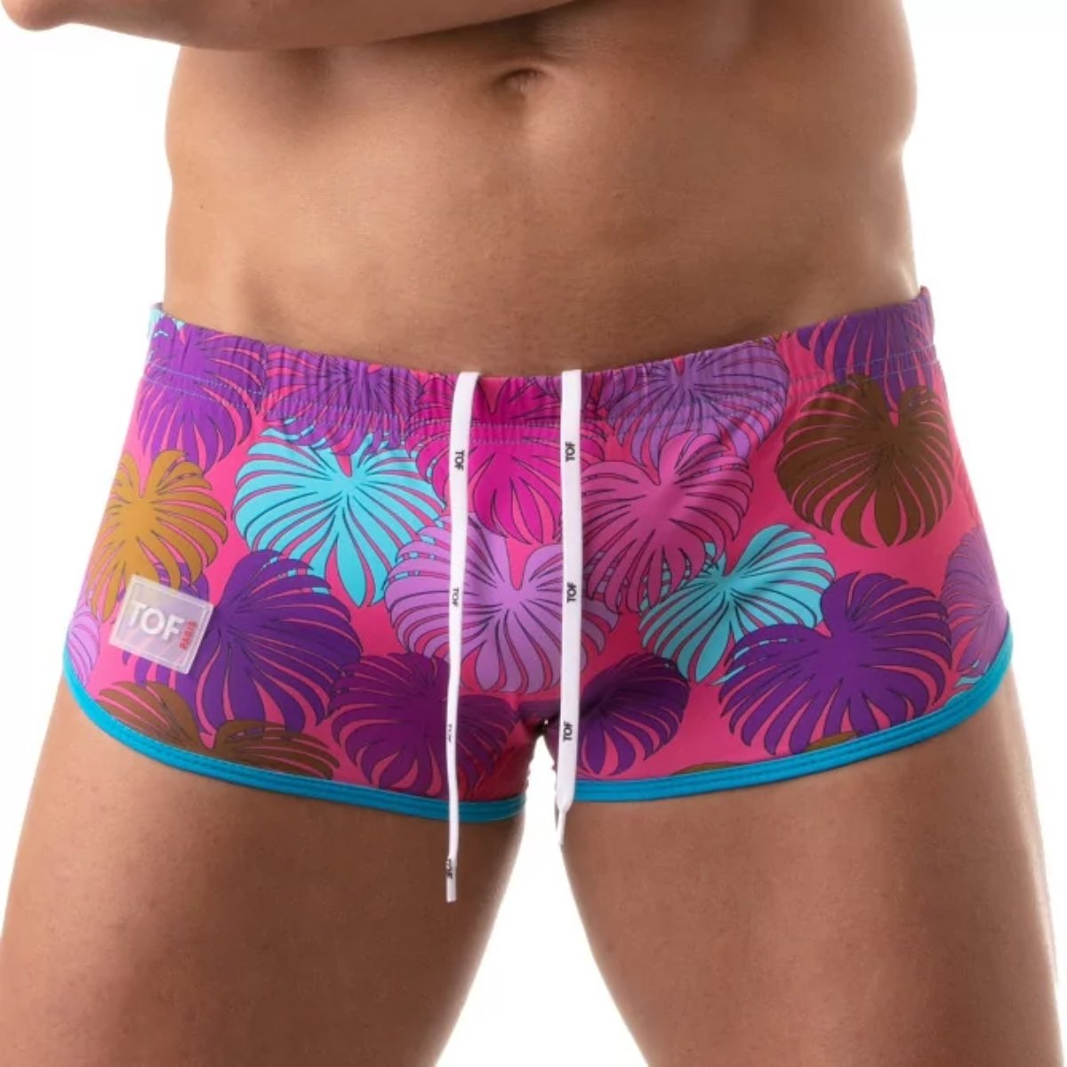 Floral Brazilian Swimsuit Pink - Size : S