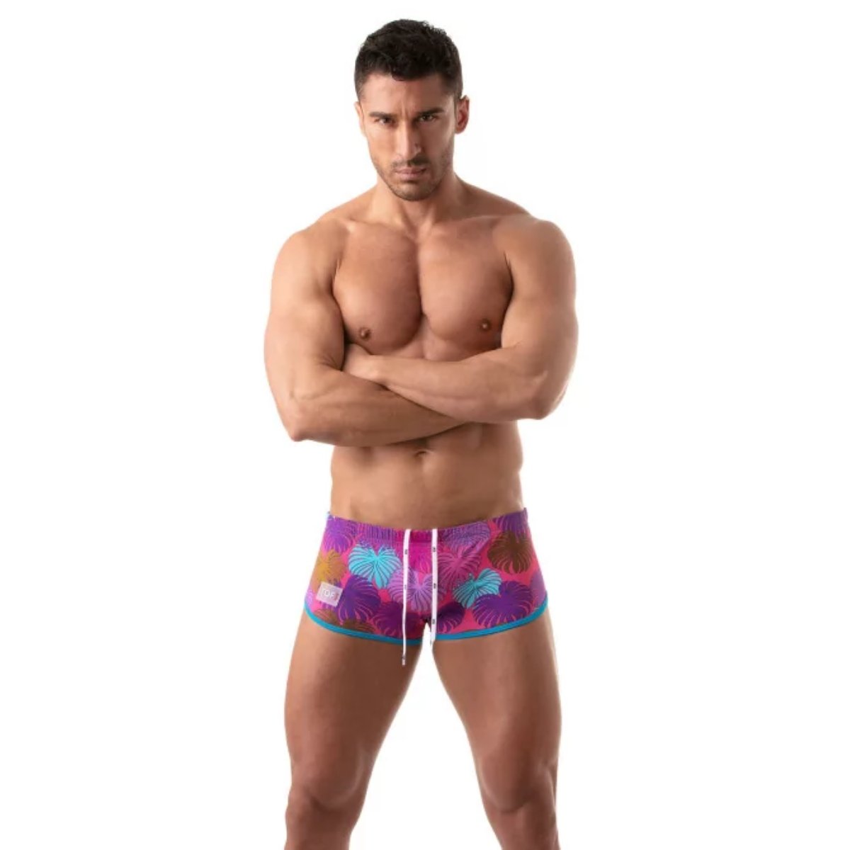 Floral Brazilian Swimsuit Pink - Size : S - Image 2