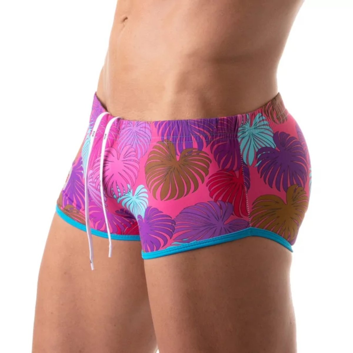 Floral Brazilian Swimsuit Pink - Size : S - Image 3