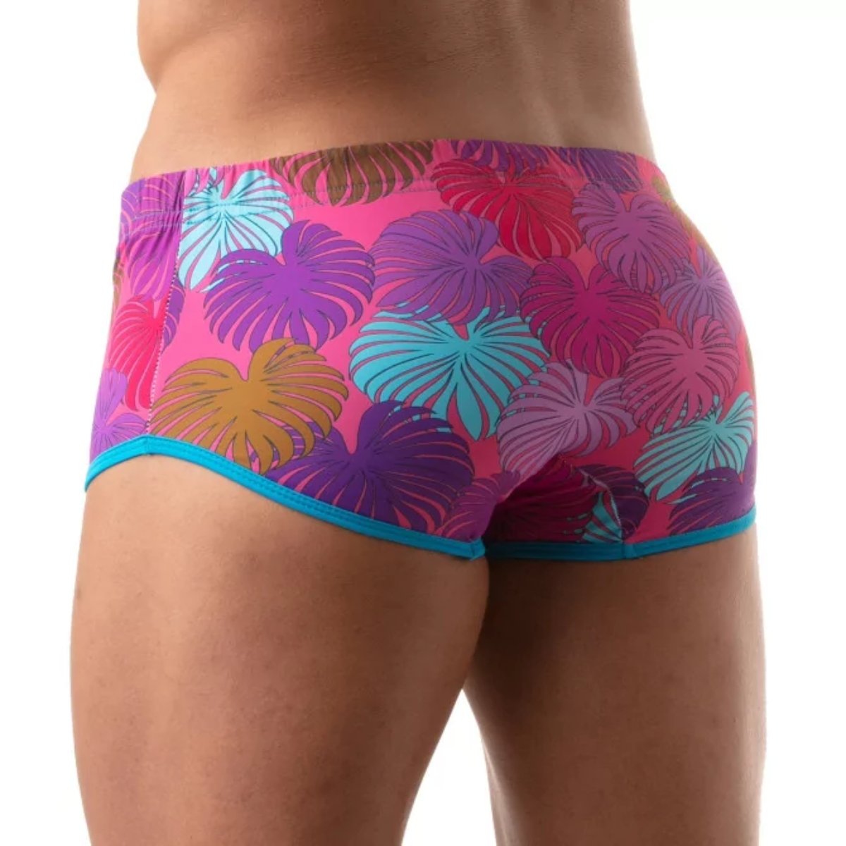 Floral Brazilian Swimsuit Pink - Size : S - Image 4