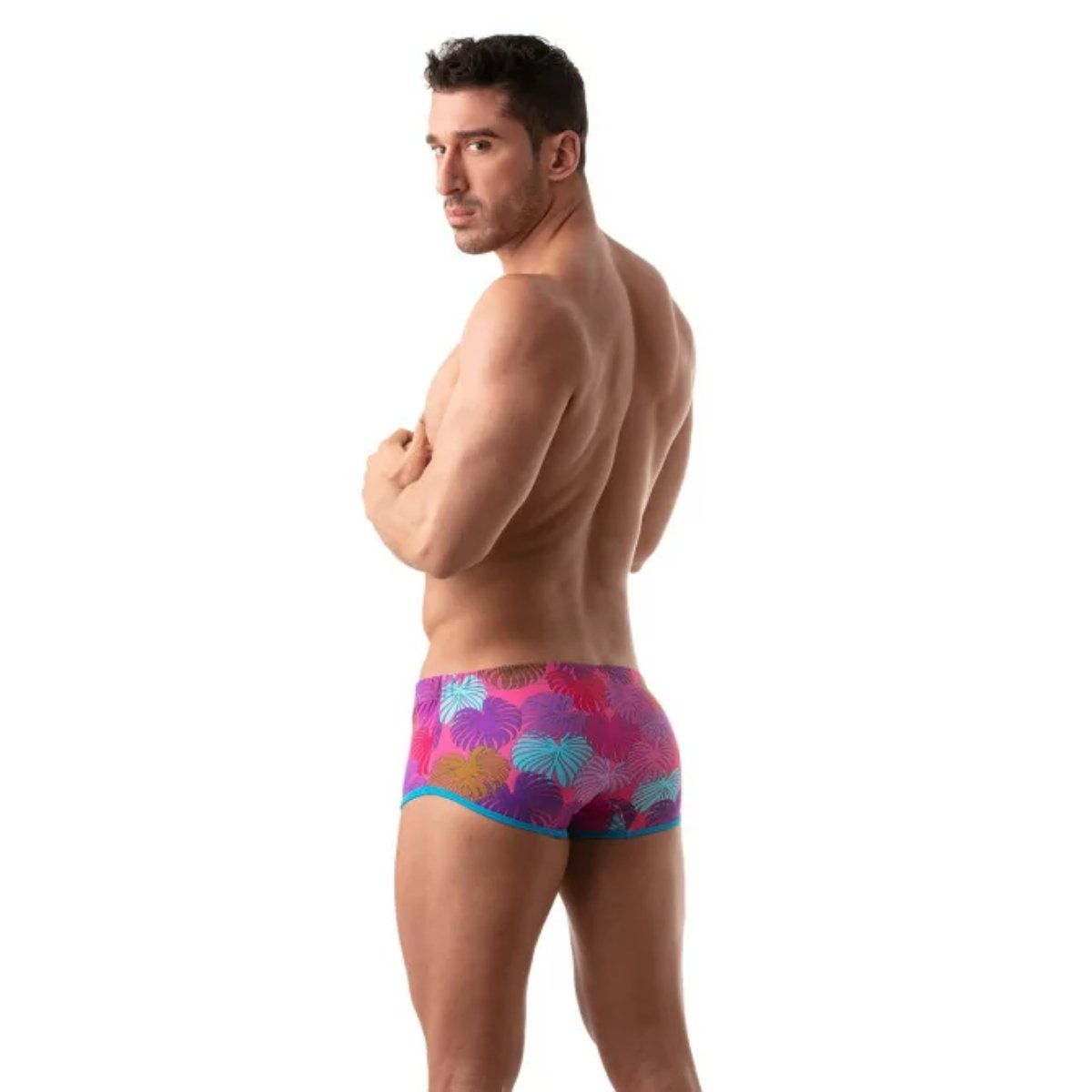 Floral Brazilian Swimsuit Pink - Size : S - Image 5