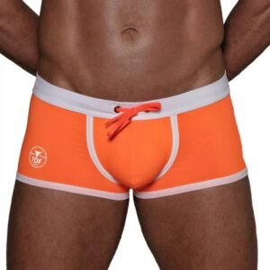 Neon Swim Trunks Orange - Size : M