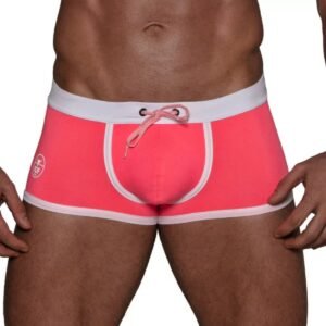 Neon Swim Trunks Pink - Size : M