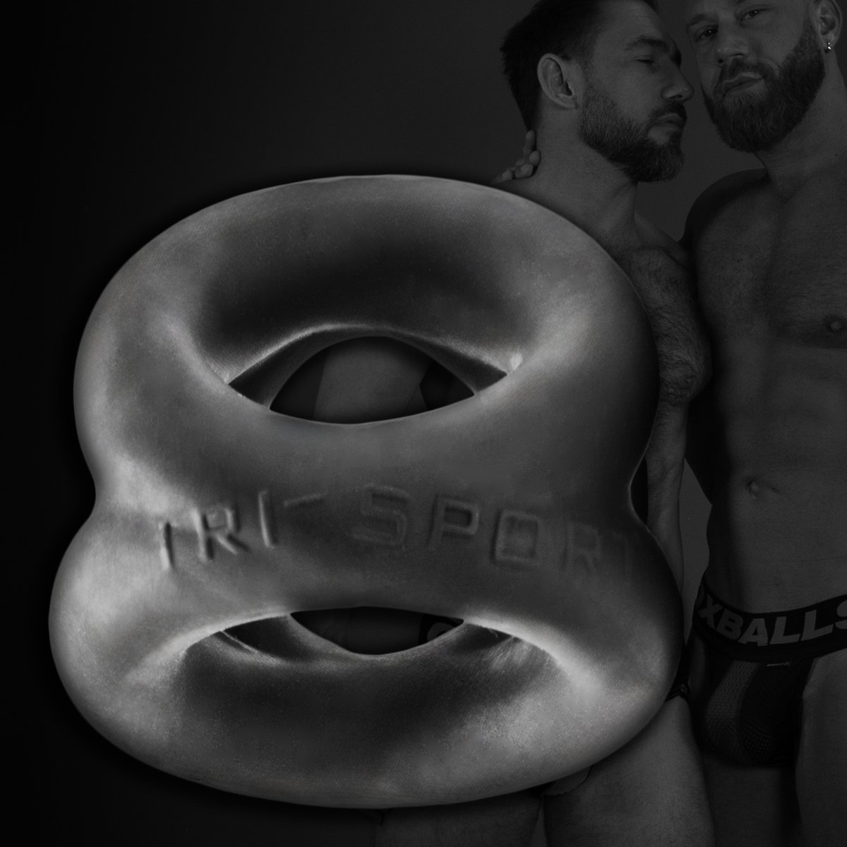 Oxballs Tri Sport 3 Ring 3 Sized Cock & Ball Sling Plus Siliconet Special Edition Night - Image 5