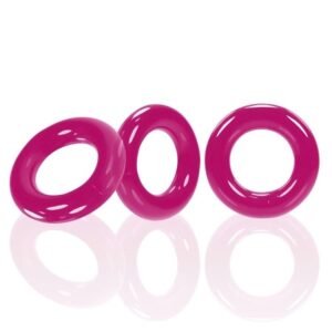 Willy Rings 3 Pack Cockrings Hot Pink