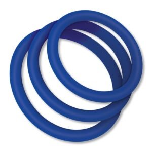 Zolo Classic Stretchy Silicone Cock Ring Blue