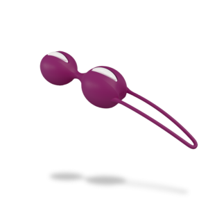 Fun Factory Smartballs Duo - White/Grape - Kegel Ball