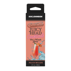 GoodHead Juicy Head Cocktails Dry Mouth Spray Peach Bellini 2 oz.