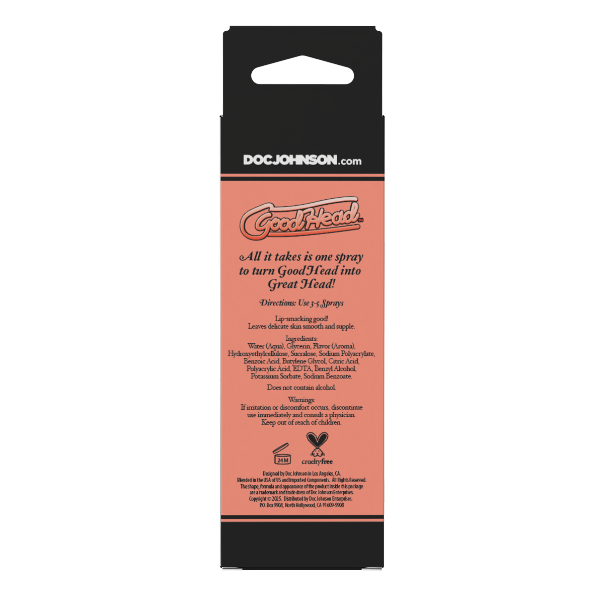 GoodHead Juicy Head Cocktails Dry Mouth Spray Peach Bellini 2 oz. - Image 2