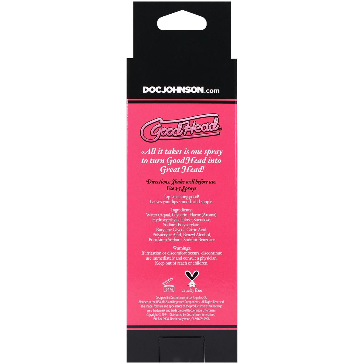 GoodHead Juicy Head Dry Mouth Spray Sour Strawberry 2 oz. - Image 2