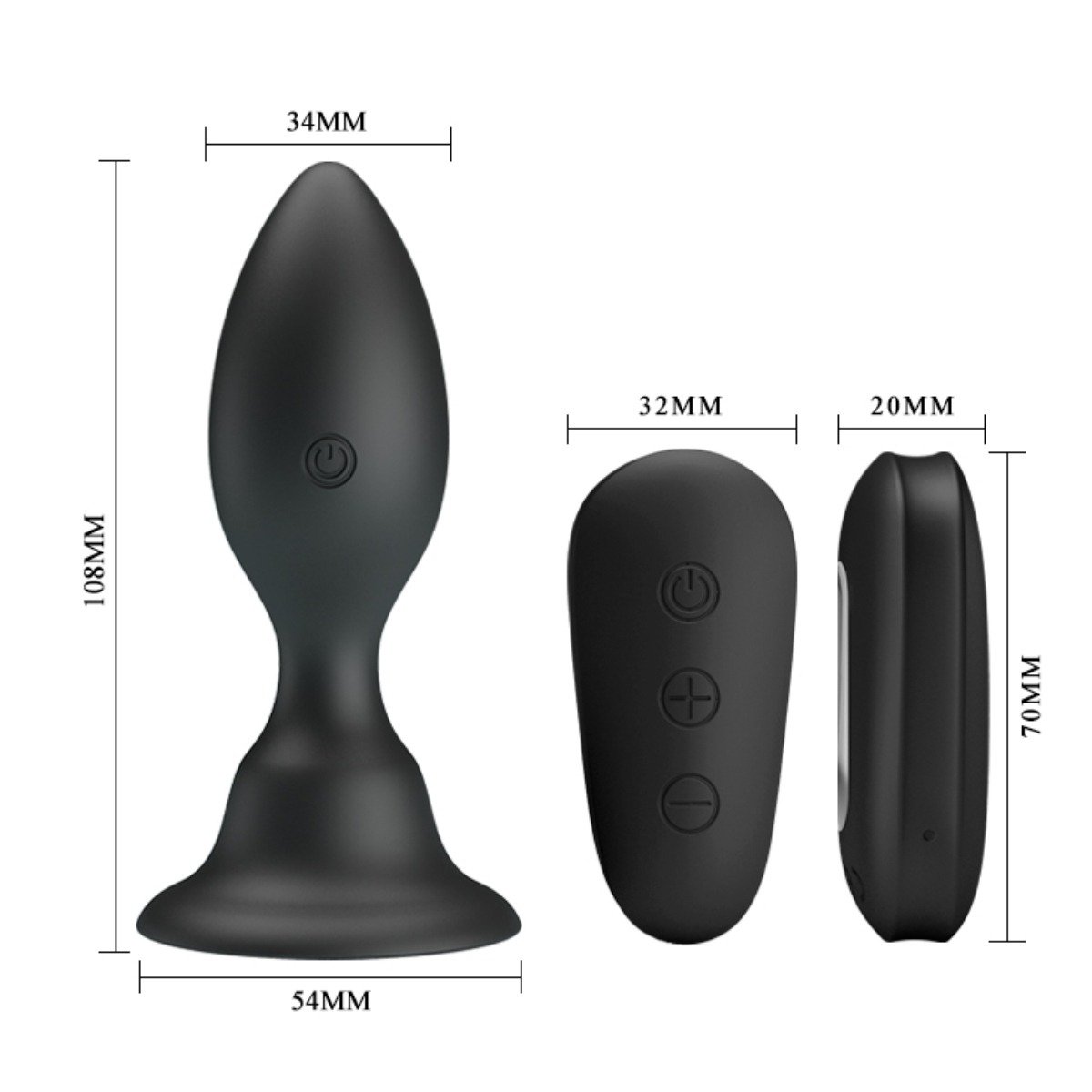 Mr.Play Remote Controlled Vibrating Anal Plug - Lustery – Sex Toys UK