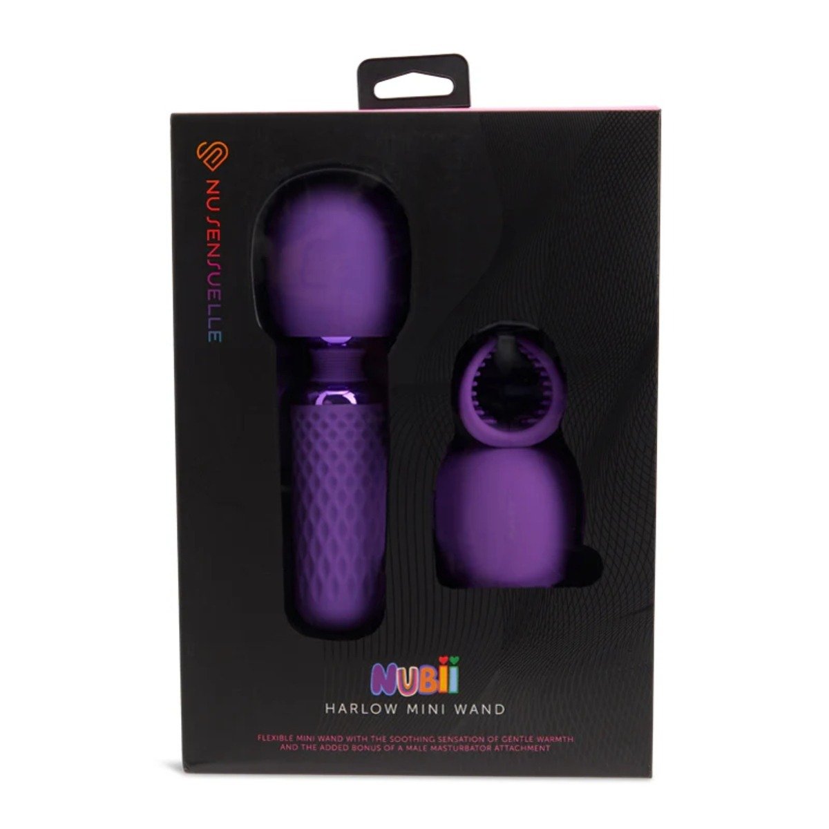 HARLOW NUBII MINI WAND W/ MASTURBATOR - PURPLE - Image 2