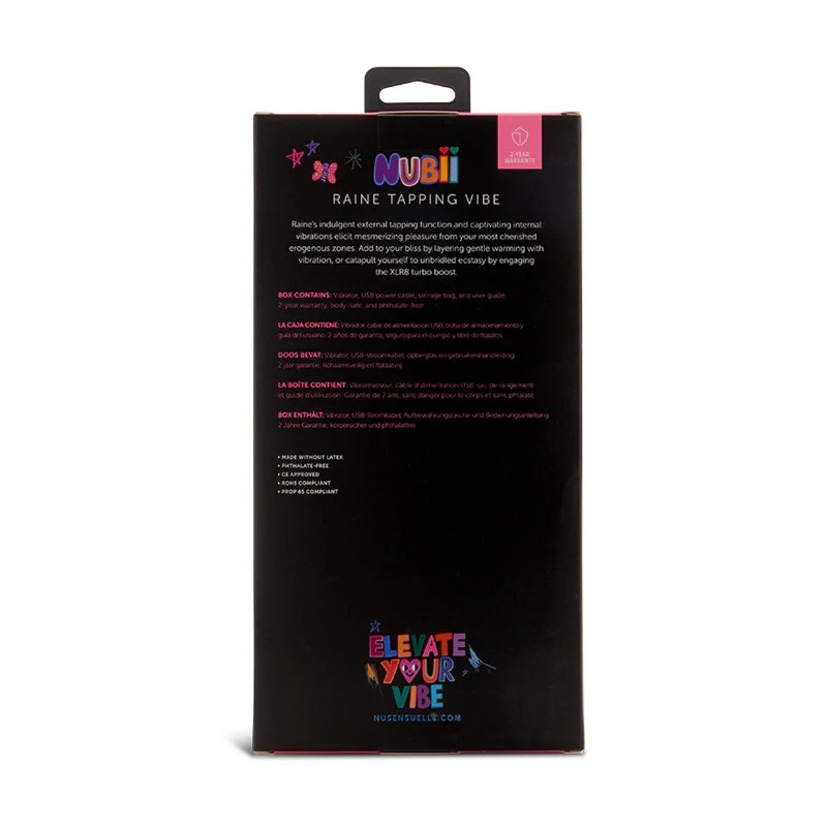 RAINE NUBII EXTERNAL TAPPING VIBE W/ TURBO BOOST AND HEAT - PURPLE - Image 5