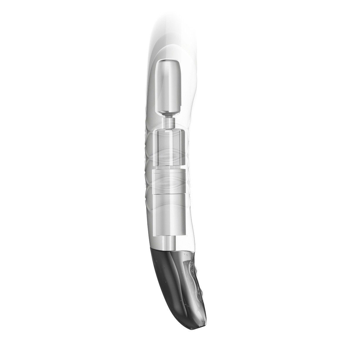 Titanz White Thrusting Rechargeable Vibrator - Image 6