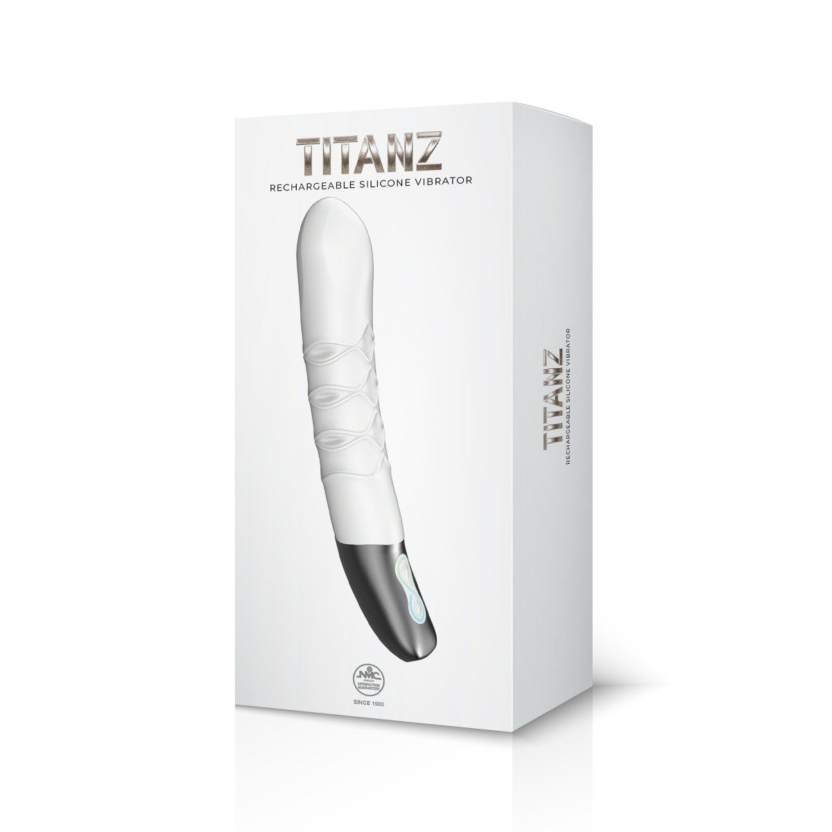 Titanz White Thrusting Rechargeable Vibrator - Image 2