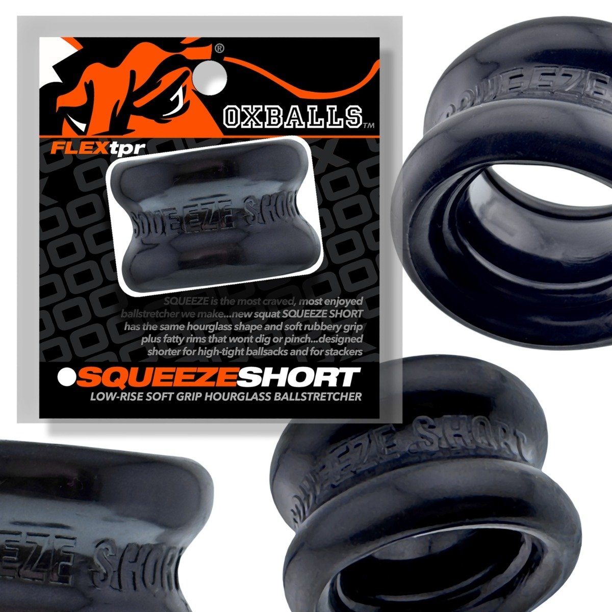 SQUEEZE SHORT ballstretcher BLACK - Image 2