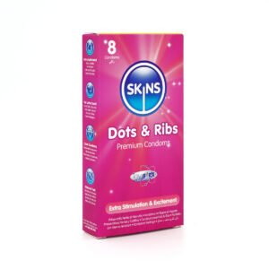 Skins Condoms Dots & Ribs 8 Pack